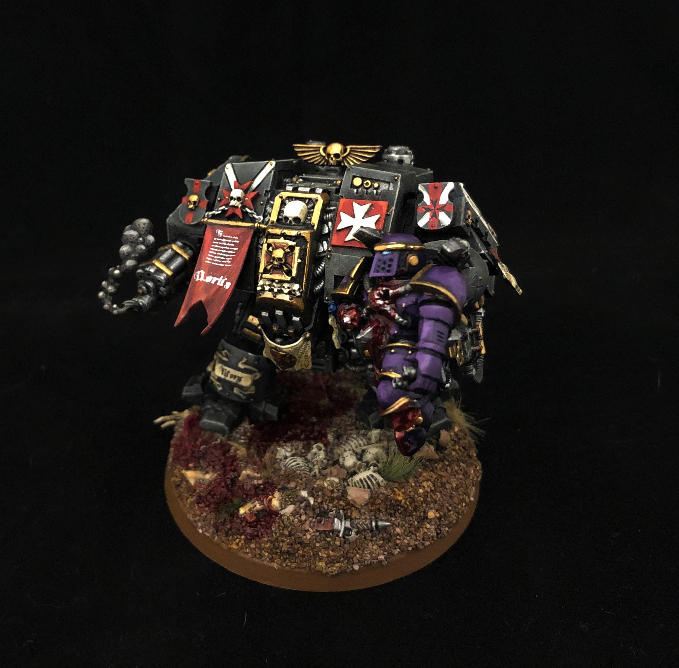Black Templar Chaplain Dreadnought, Black Templar Dreadnought, Black